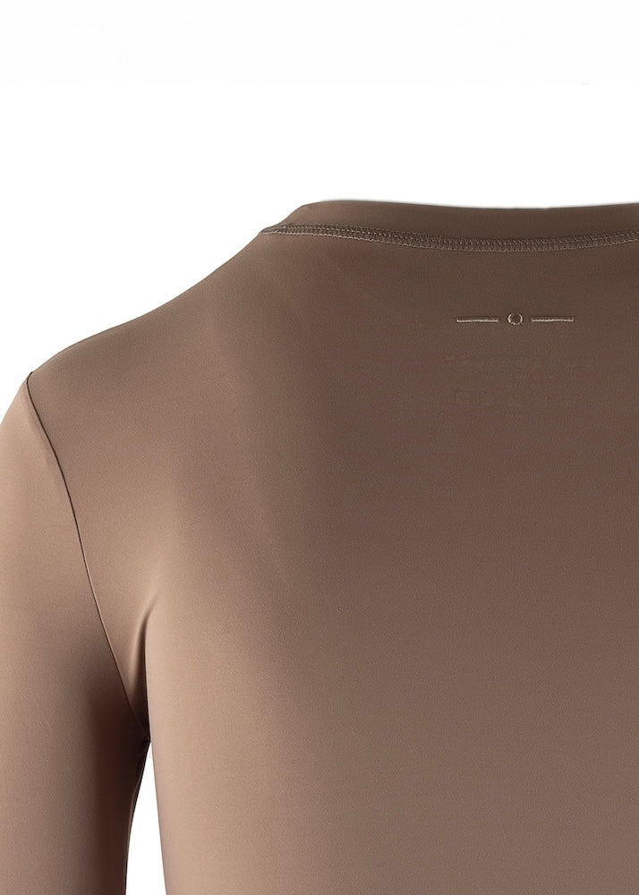 WOMENS SUN TEE Nachhaltiges Damen UV Shirt Rashguard in Schlamm mit UPF 50+