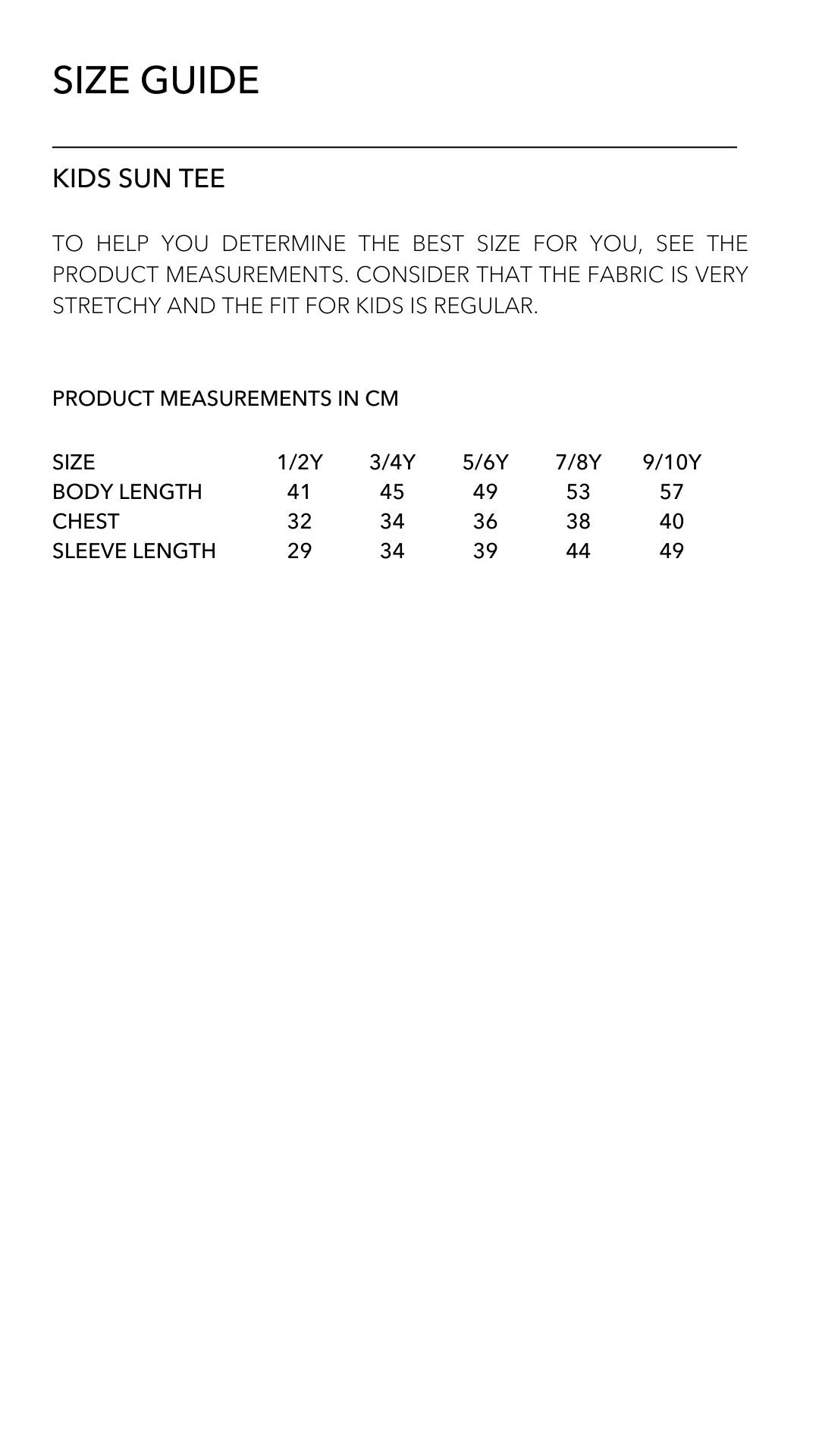 Size Guide