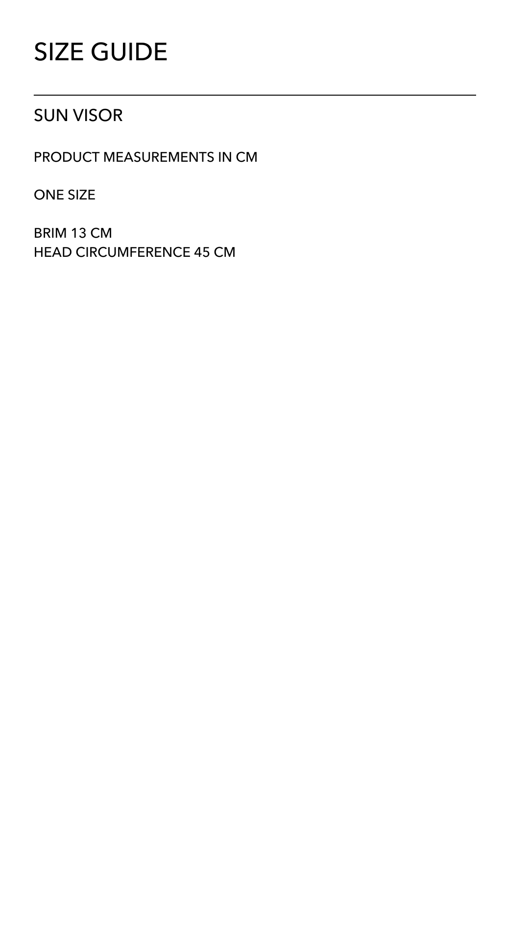 Size Guide