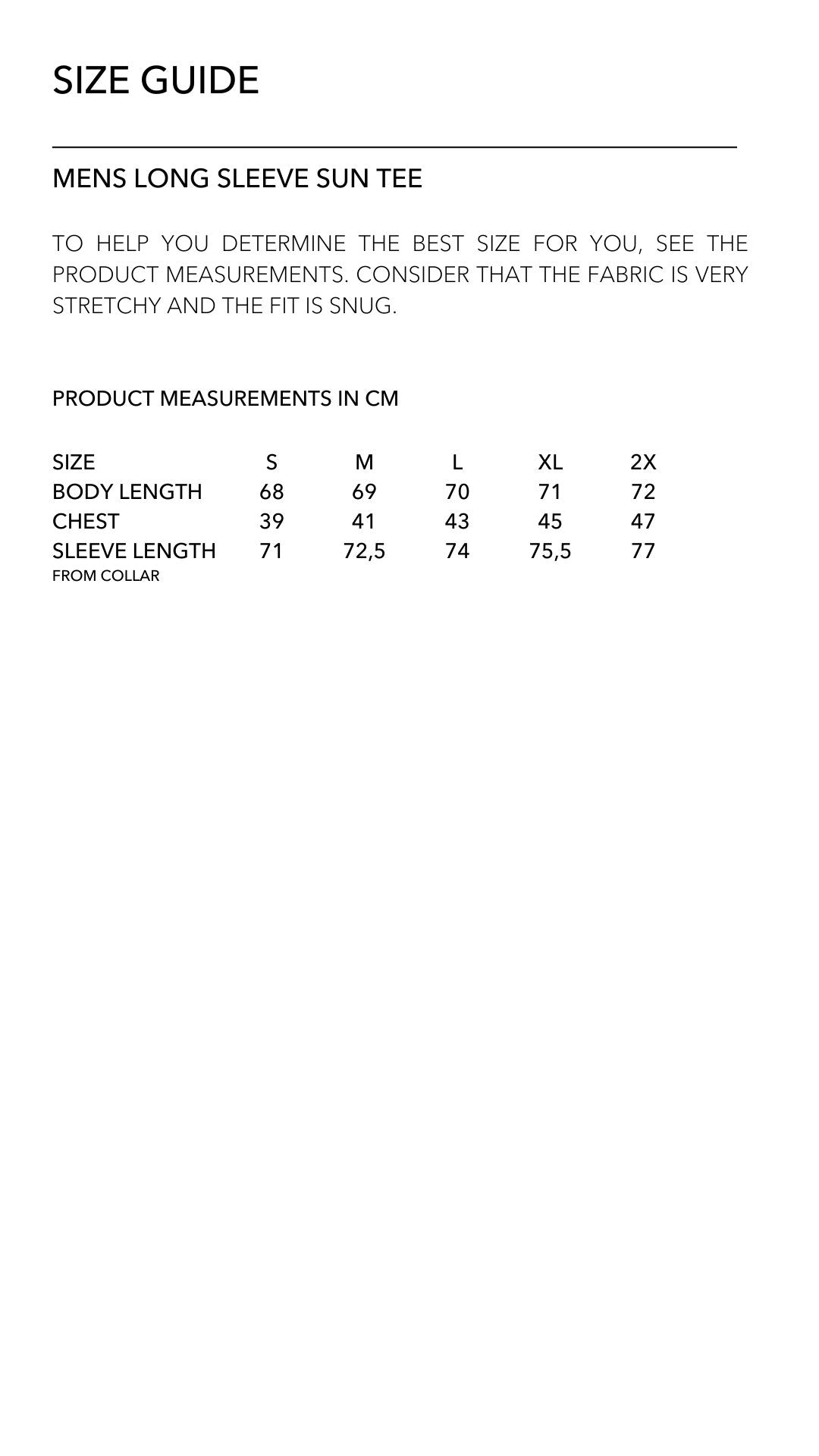 Size Guide