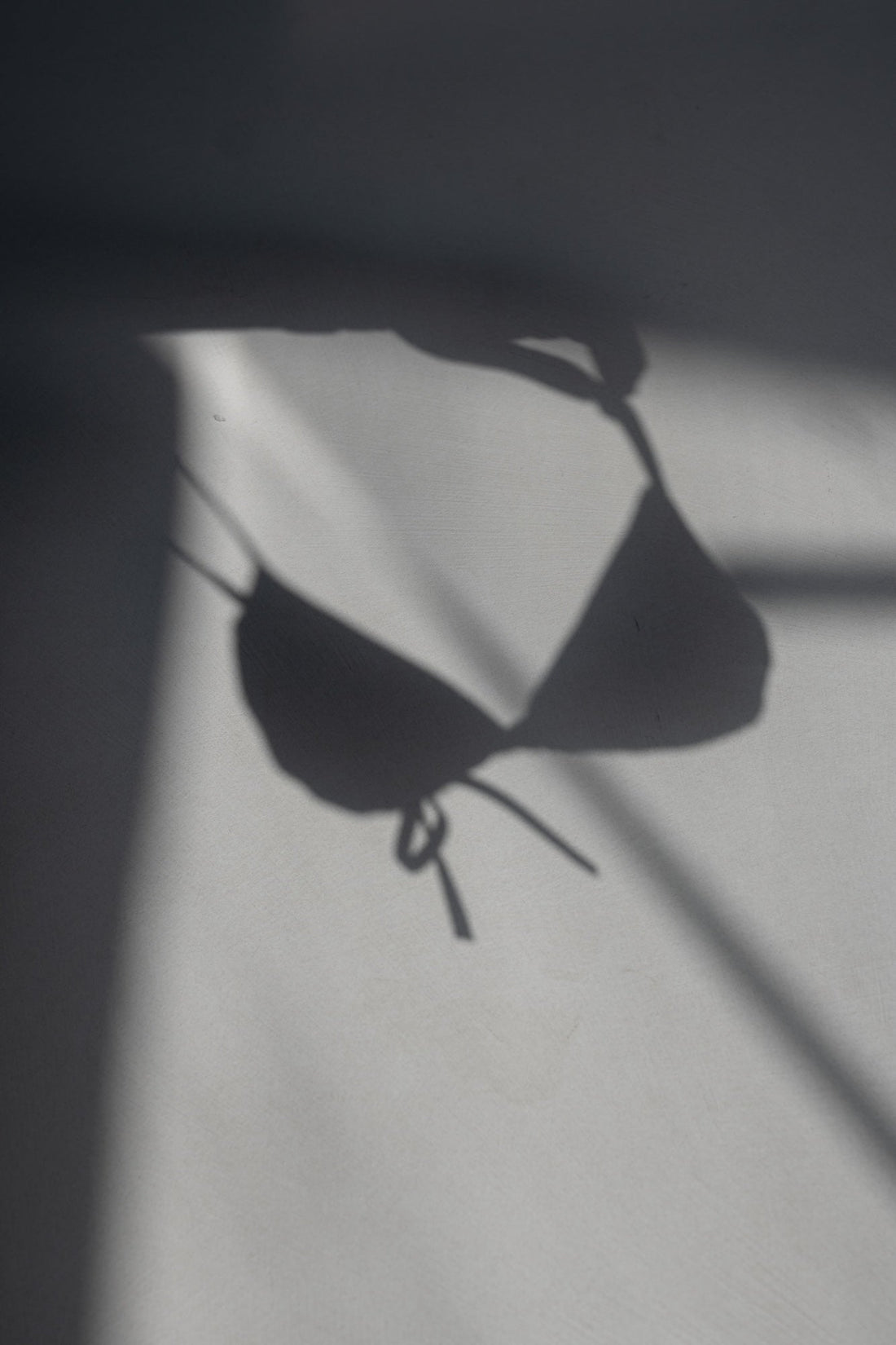 Triangle Bikini Top drying in the shade