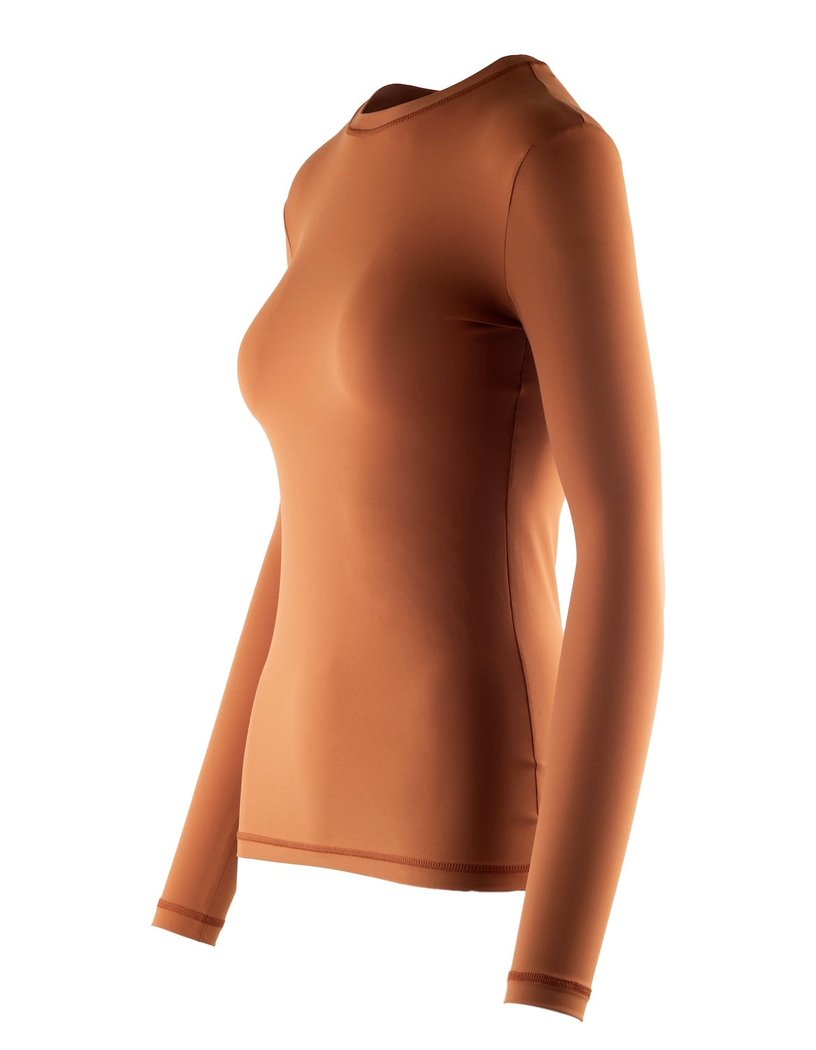 WOMENS SUN TEE Nachhaltiges Damen UV Shirt Rashguard in Terracotta mit UPF 50+