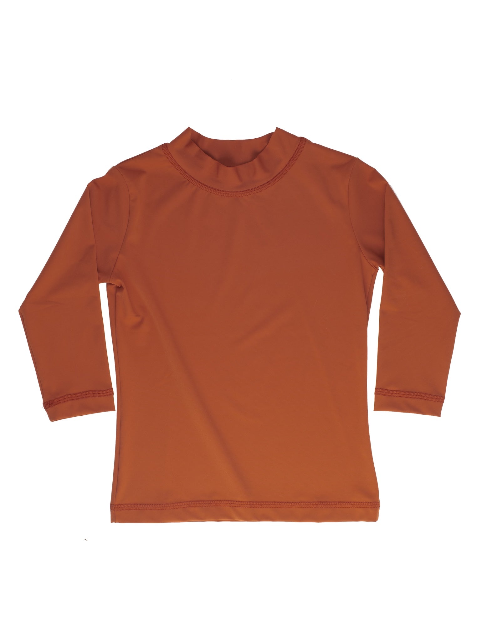 KIDS SUN TEE Nachhaltiges Kinder UV Shirt Rashguard in Terracotta mit UPF 50+