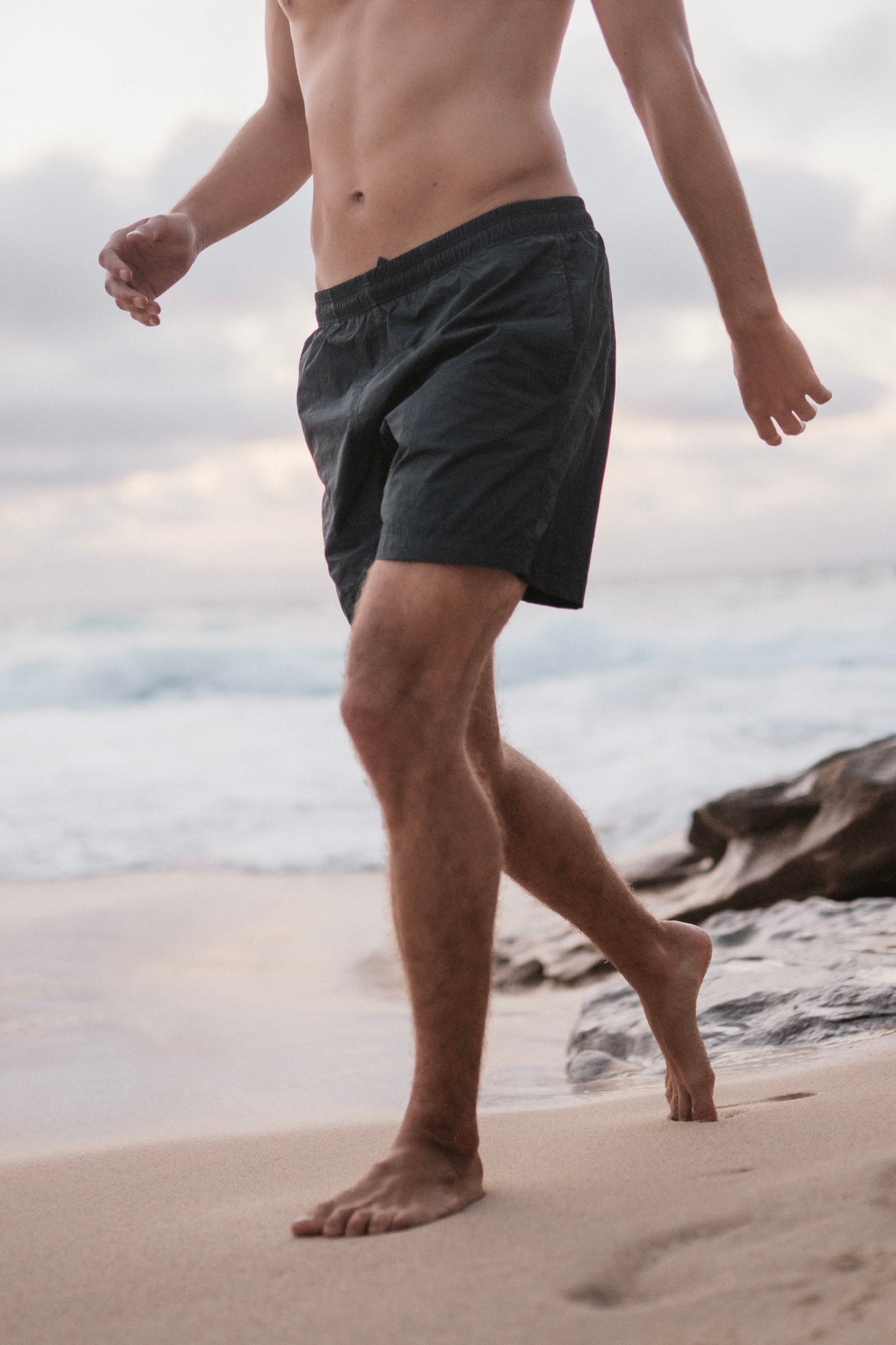 MENS SWIM SHORTS DARK STONE
