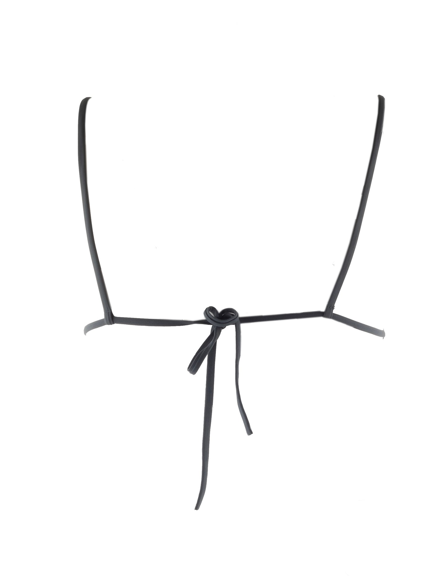 Nachhaltiges Damen Triangel Bikini Top/Oberteil in Anthrazit. Luxuriöse Haptik.
