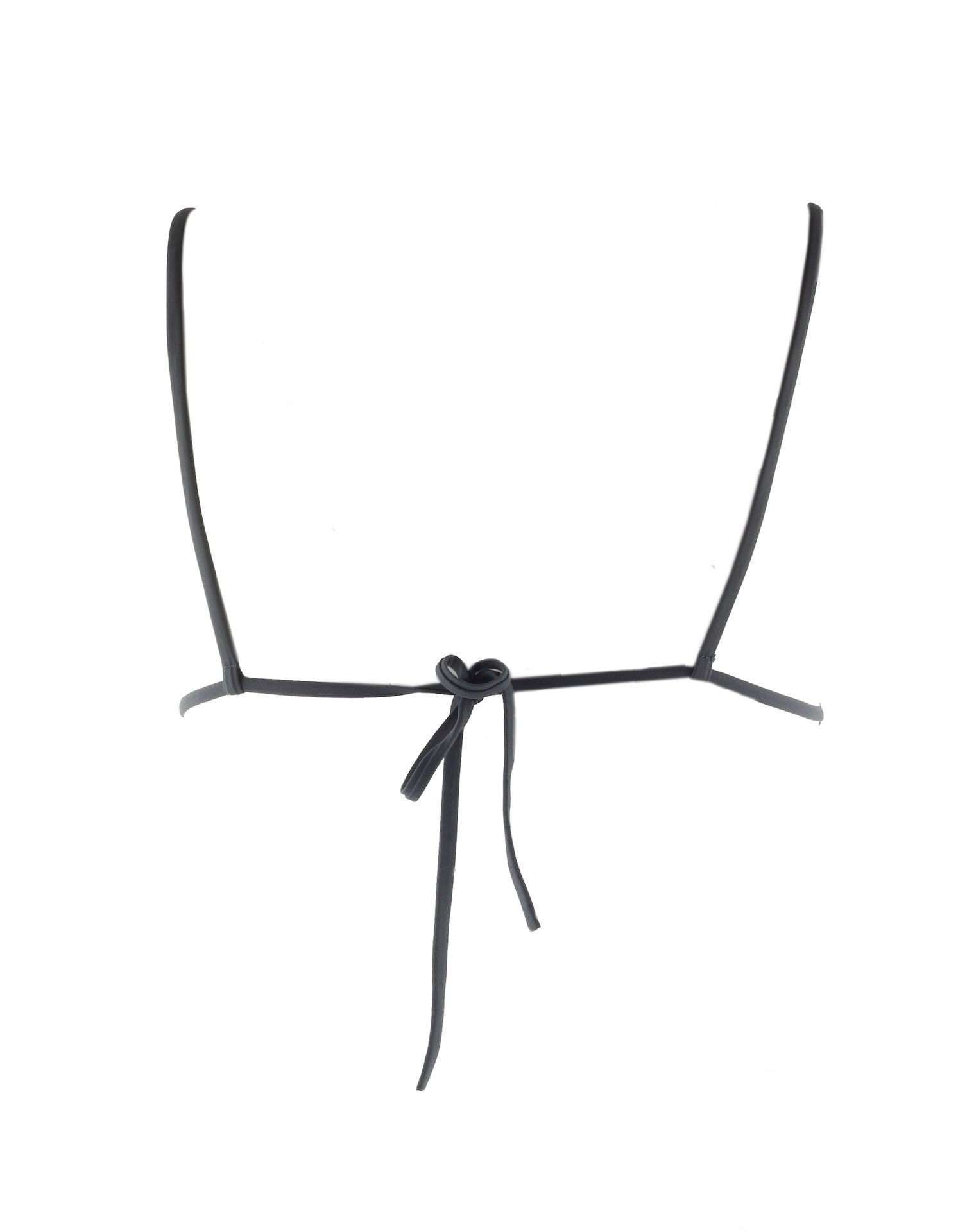 Nachhaltiges Damen Triangel Bikini Top/Oberteil in Anthrazit. Luxuriöse Haptik.